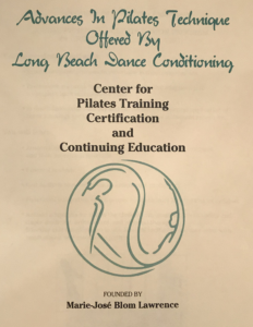 Pilates Training Certificate